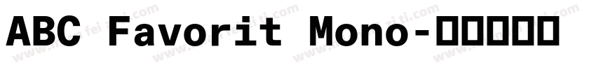 ABC Favorit Mono字体转换